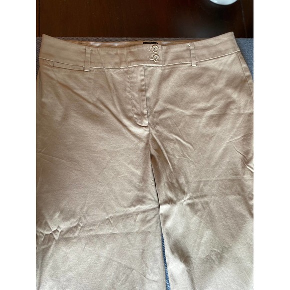 Talbots the Perfect Crop curvy fit Women’s pants size 10 tan cotton summer crop - Picture 8 of 13